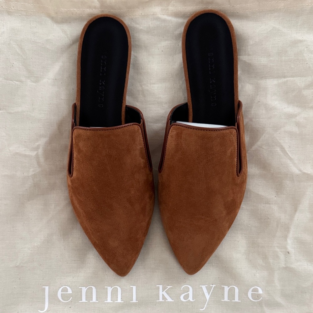 Jenni Kayne Suede Mules, Saddle